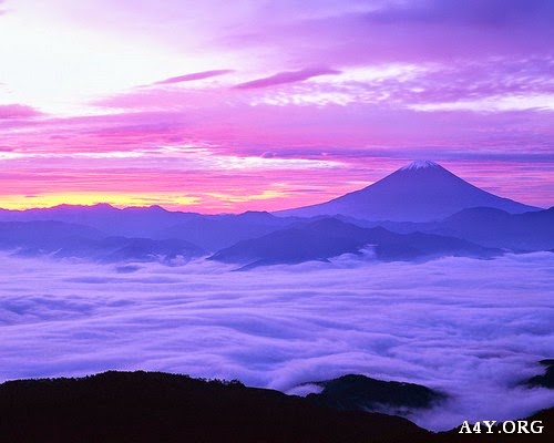 Hình ảnh núi Phú Sĩ tuyệt đẹp lúc hoàng hôn