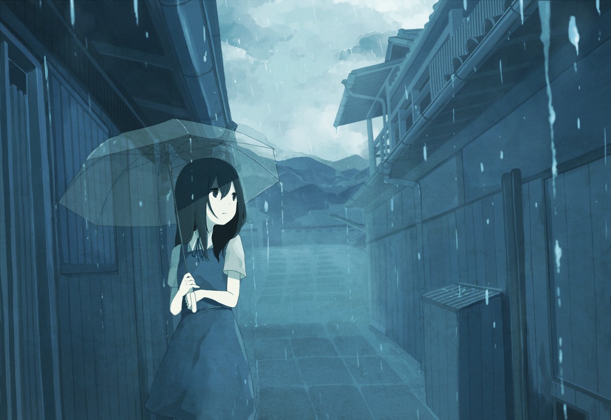 cô đơn trong mưa